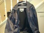 BOYS NAVY blue rain mac with hood and detachable inner...