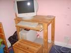 Computer Desk and Stool,  Wooden Computer and stool...